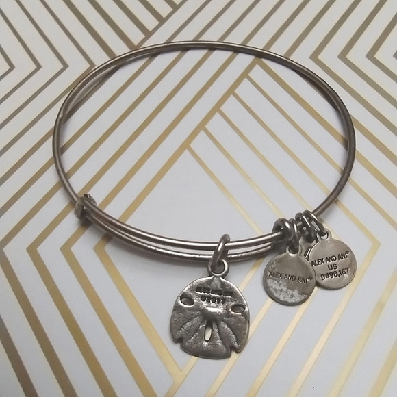 Alex and Ani Sand Dollar Charm Bracelet - Picture 6 of 7